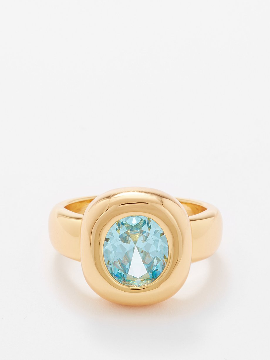 Gold Crystal & 18kt gold-plated ring | Timeless Pearly | MATCHESFASHION AU