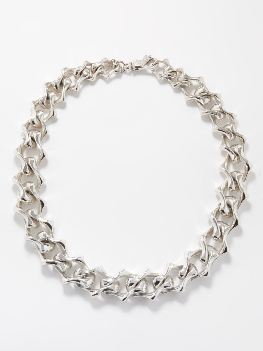 sterling chain link necklace