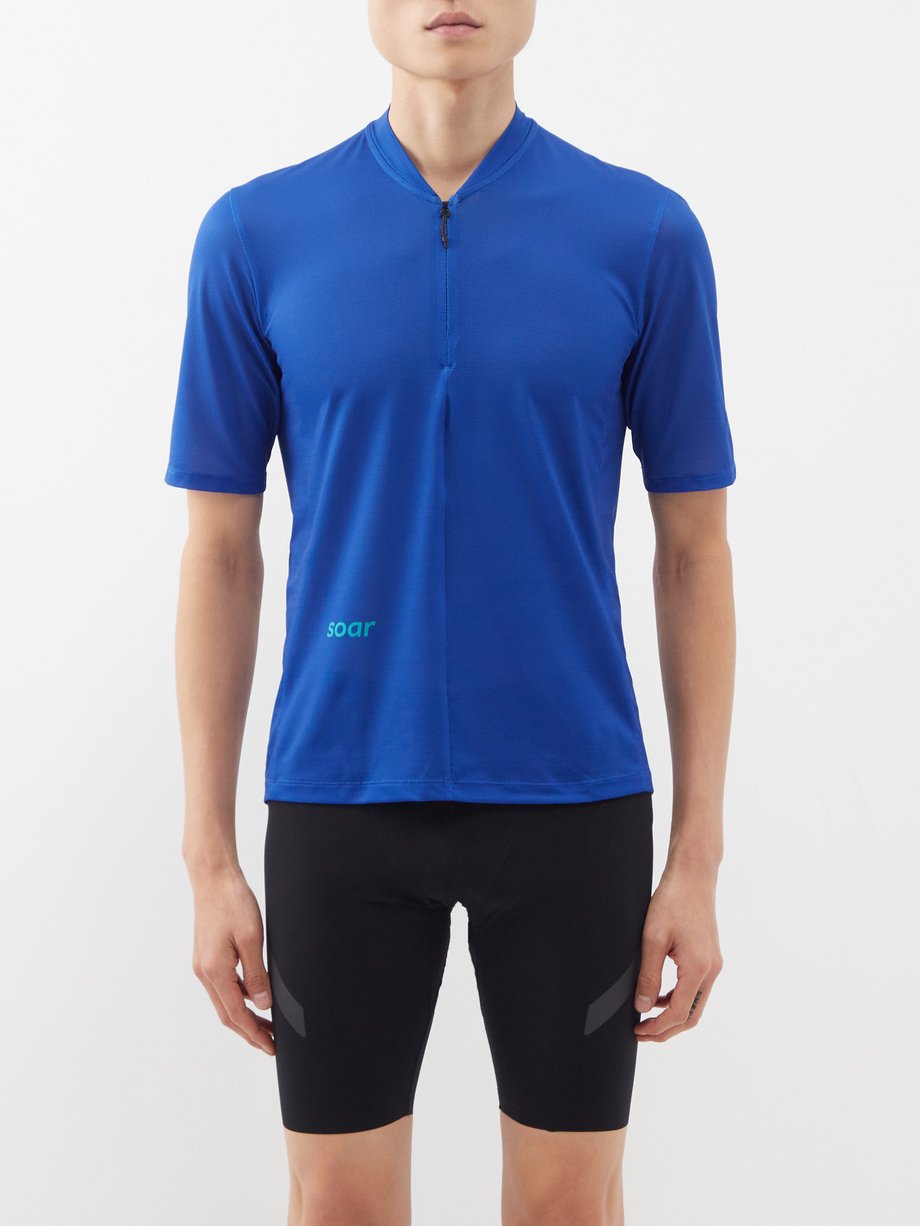 2.0 Hot Weather half-zip mesh T-shirt Blue SOAR | MATCHESFASHION FR