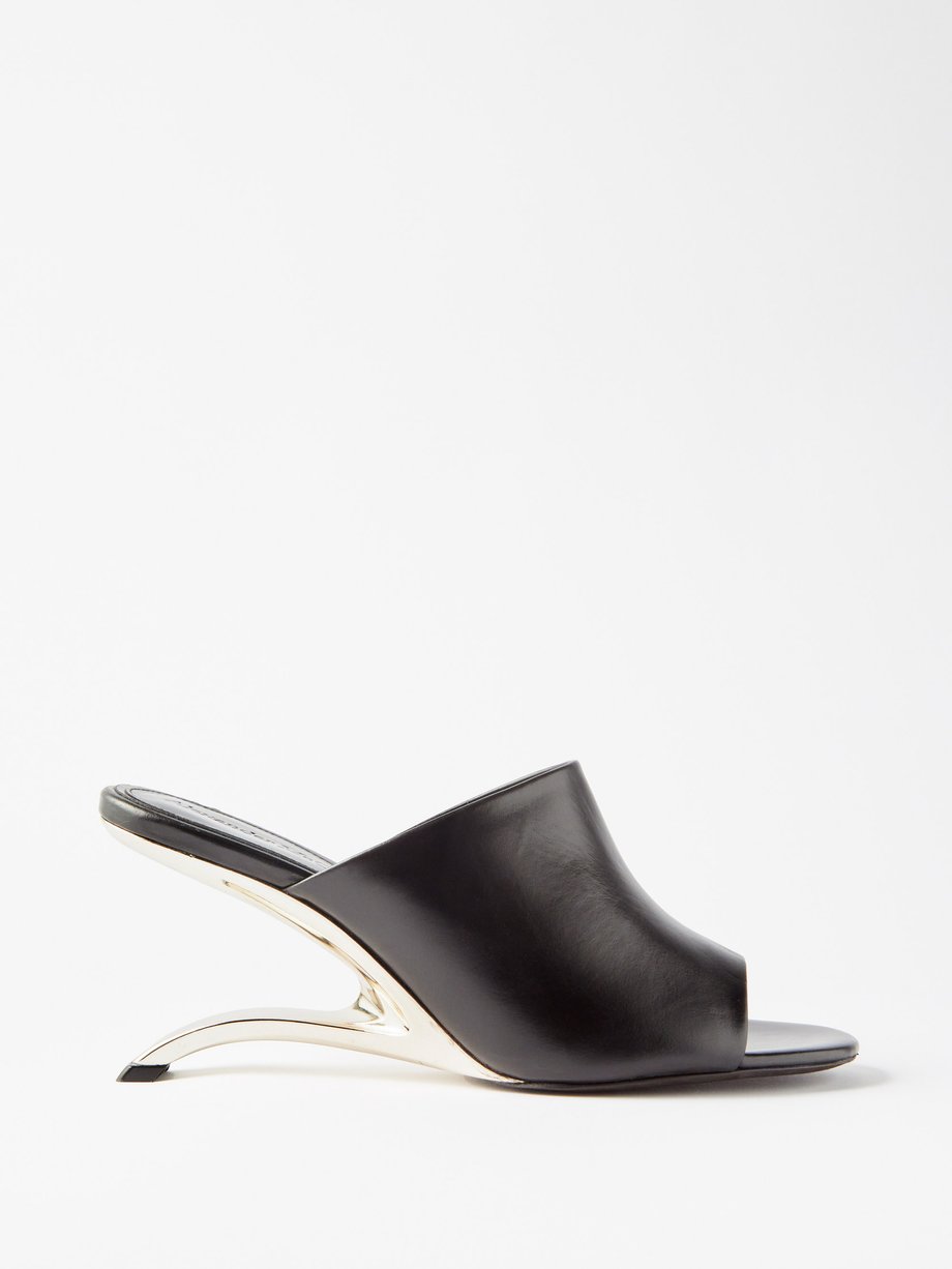 Black Arc leather mules | Alexander McQueen | MATCHESFASHION US