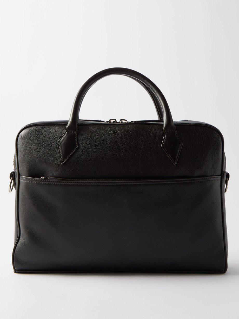 Métier Brown Closer Slim grained-leather briefcase | 매치스패션, 모던 럭셔리 온라인 쇼핑