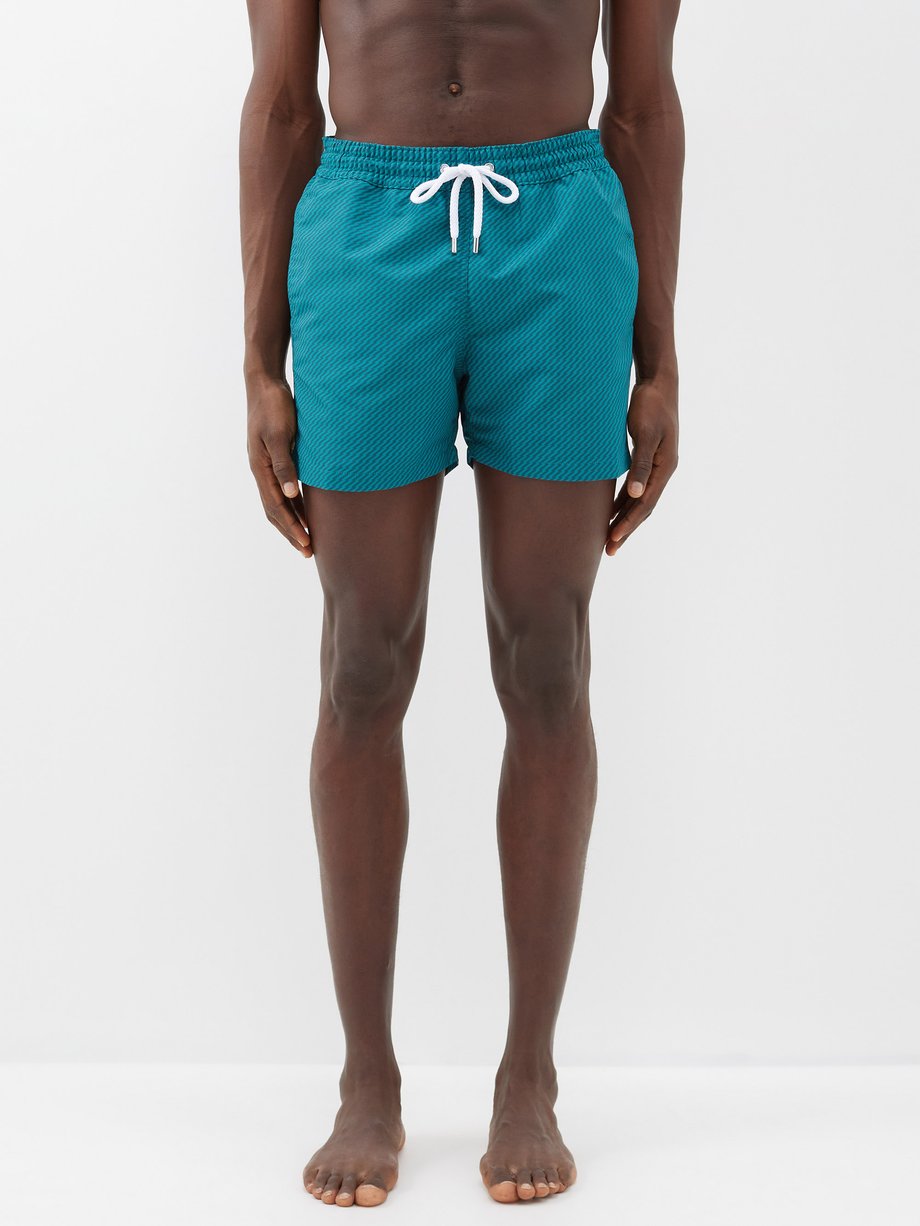 Green Pepe-print drawstring swim shorts | Frescobol Carioca ...