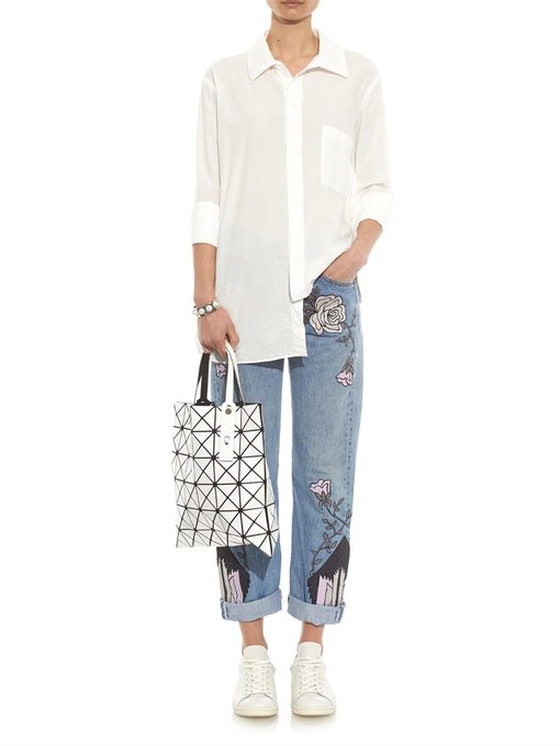 Shadows of Mountains high-rise boyfriend jeans | Bliss and Mischief ...