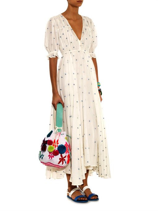 Louise Embroidered Cotton Gauze Dress Mes Demoiselles MATCHESFASHION US