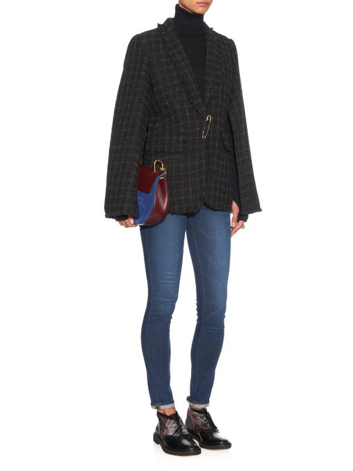 Fringed tweed cape jacket | Sonia Rykiel | MATCHESFASHION UK