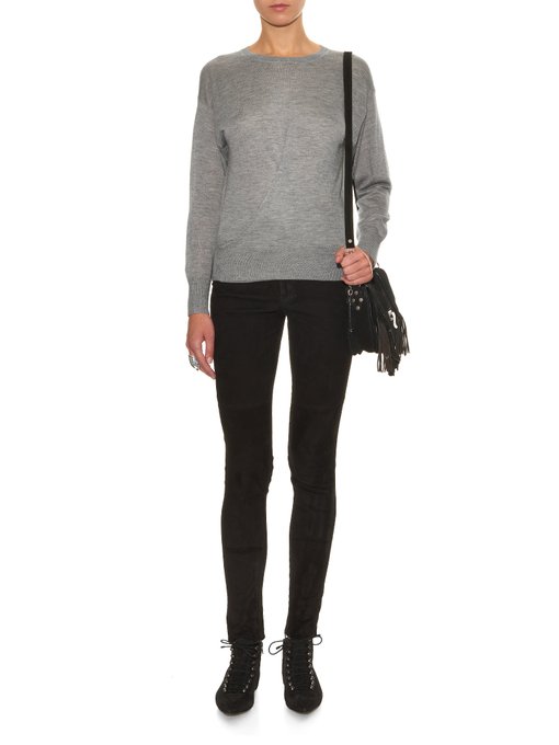 Evans cashmere and silk-blend knit sweater | Isabel Marant ...