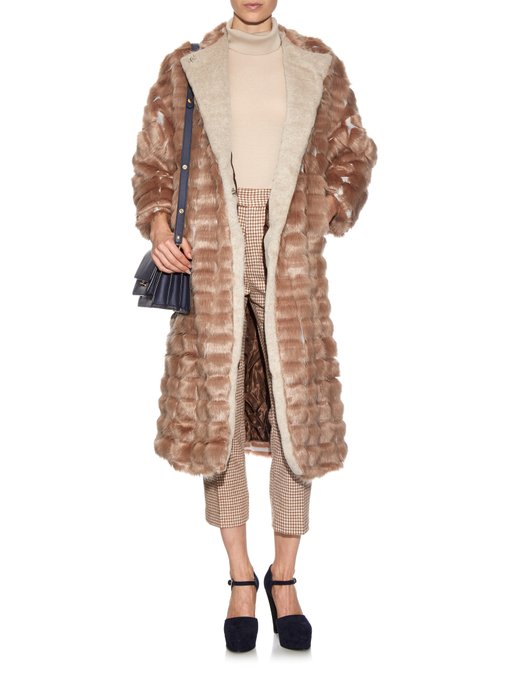 Stacked faux-fur collarless coat | Rachel Comey | MATCHESFASHION.COM US