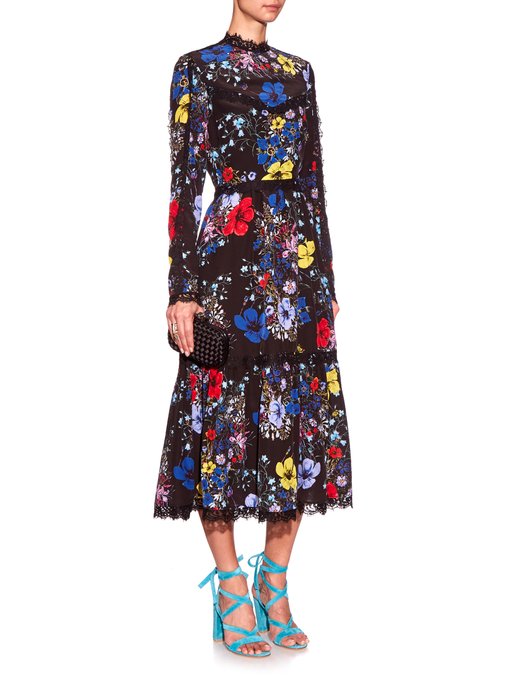 Georgie floral-print silk dress | Erdem | MATCHESFASHION US