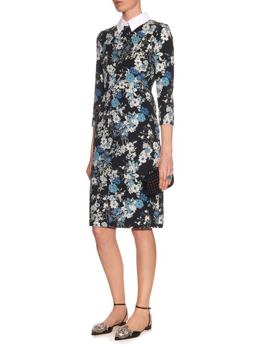 Truman floral-print matelassé dress | Erdem | MATCHESFASHION UK