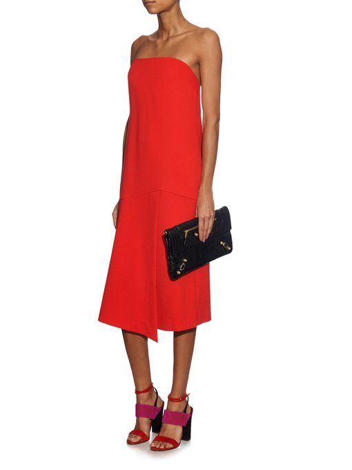 tibi strapless dress