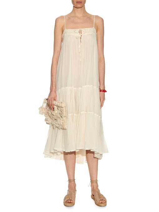 Atoll cotton-voile tiered dress | Mes Demoiselles | MATCHESFASHION US