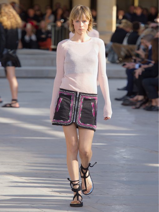 Sybil embellished zip-front mini skirt | Isabel Marant | MATCHESFASHION UK