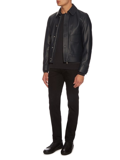 Fedrick leather bomber jacket | Burberry London | MATCHESFASHION US
