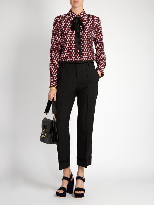 Bowie mid-rise cropped wool trousers | Marc Jacobs | MATCHESFASHION.COM UK