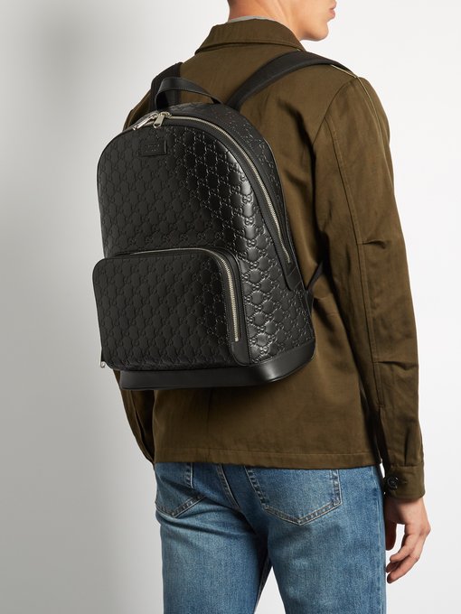 Signature leather backpack | Gucci | MATCHESFASHION UK