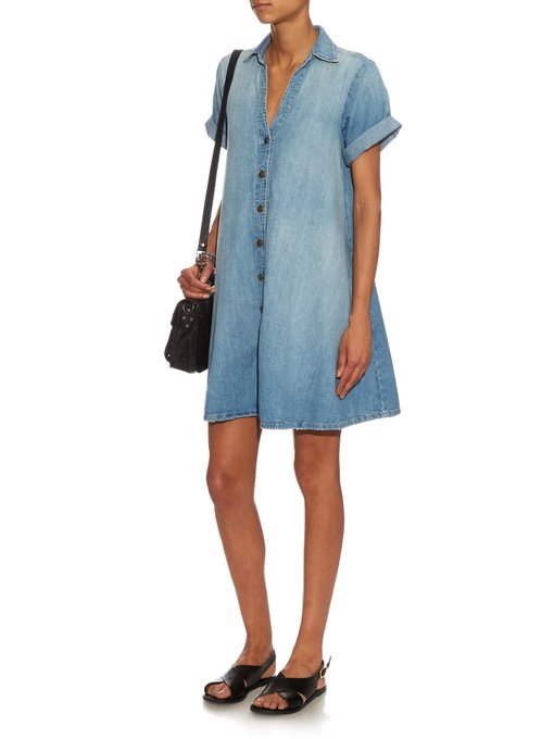 The Rolled Sleeve cotton shirtdress | Current Elliott x The Vampires ...