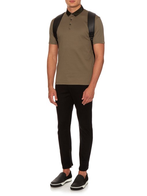 Short-sleeved cotton polo shirt | Lanvin | MATCHESFASHION.COM UK