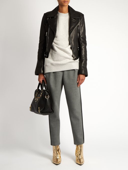 BALENCIAGA Leather Biker Jacket