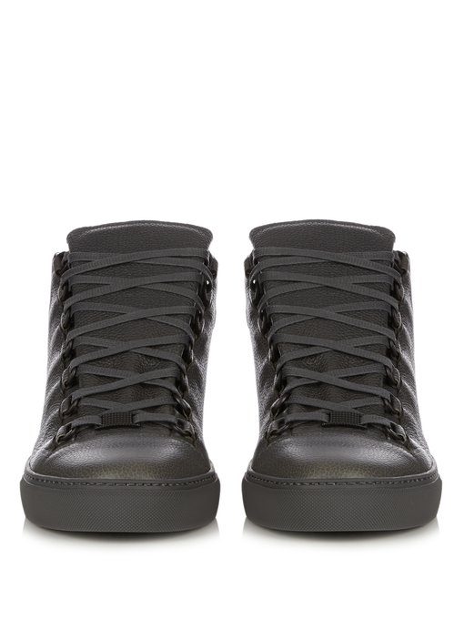 BALENCIAGA Arena High-Top Leather Trainers