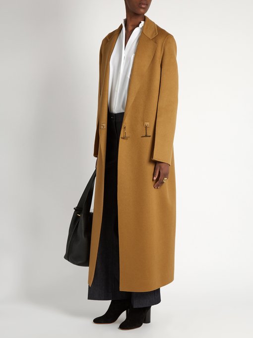 Hens single-breasted double-faced cashmere coat | Calvin Klein ...