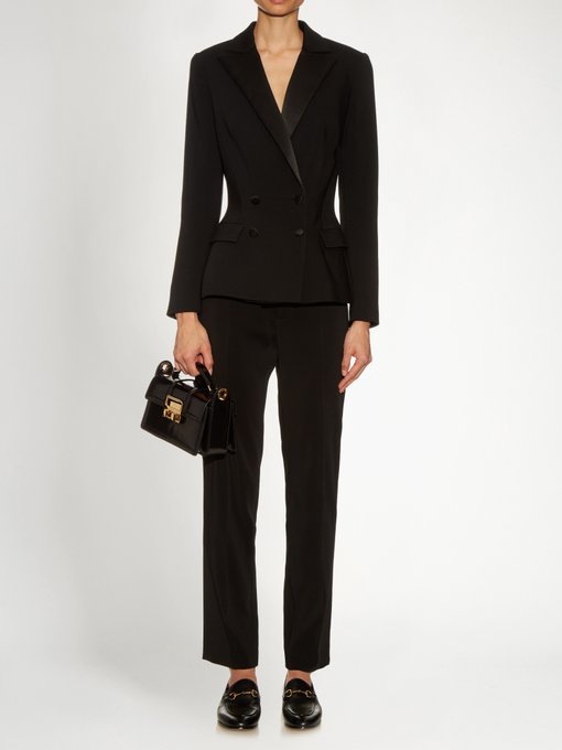 Perfect 5 Mona satin-lapel tuxedo jacket | Osman | MATCHESFASHION.COM US