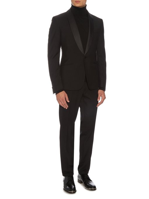 Single-breasted wool and mohair-blend blazer | Alexander McQueen ...
