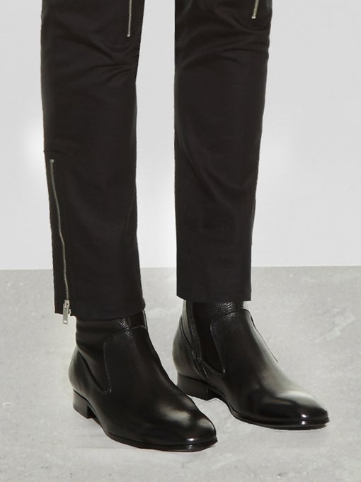 Leather ankle boots | Alexander McQueen | MATCHESFASHION UK