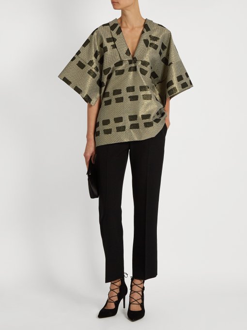 Kick Out jacquard kimono top | Vivienne Westwood Anglomania ...