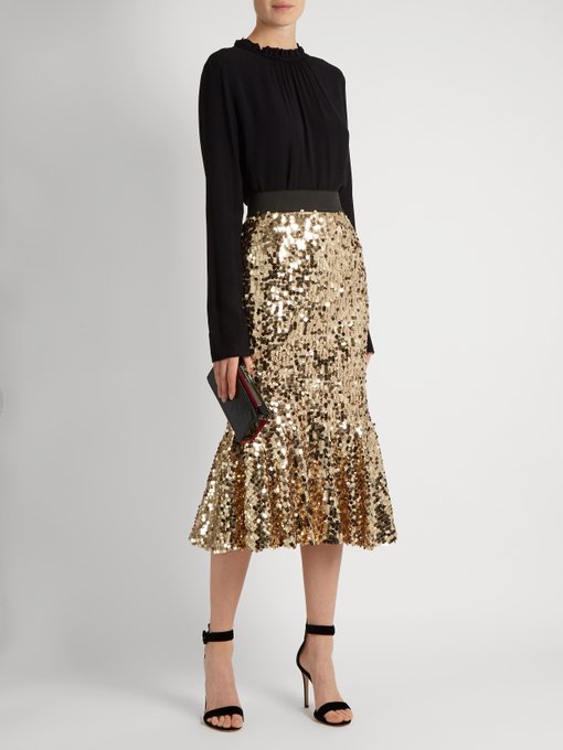 Sequin-embellished midi skirt | Dolce & Gabbana | MATCHESFASHION UK