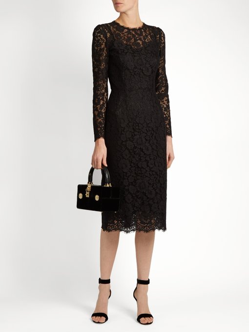 Cordonetto-lace fitted dress | Dolce & Gabbana | MATCHESFASHION UK
