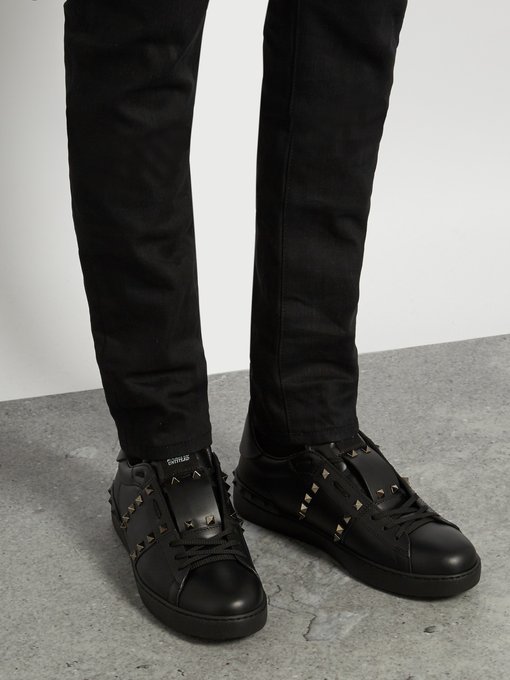 Rockstud Untitled #11 low-top leather 