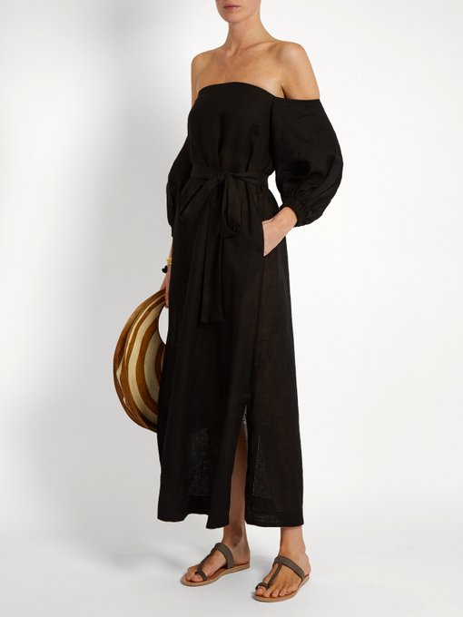3 Stores In Stock: LISA MARIE FERNANDEZ Balloon-Sleeve Off-The-Shoulder ...
