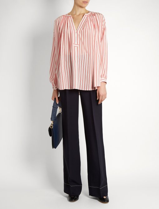 Striped silk crepe de Chine blouse | Sonia Rykiel | MATCHESFASHION UK