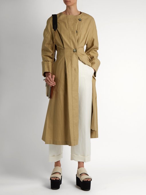 Slater cotton and linen-blend trench coat | Isabel Marant ...