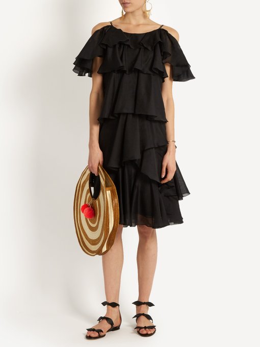 Tiered ruffled georgette dress | Anna October | MATCHESFASHION UK