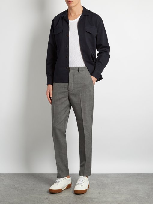 Carrot-fit wool trousers | AMI | MATCHESFASHION UK