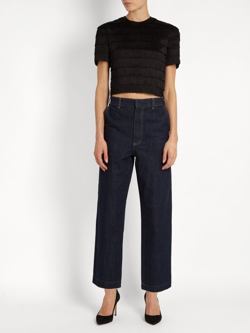 Fringed cropped top | Raey | MATCHESFASHION.COM UK