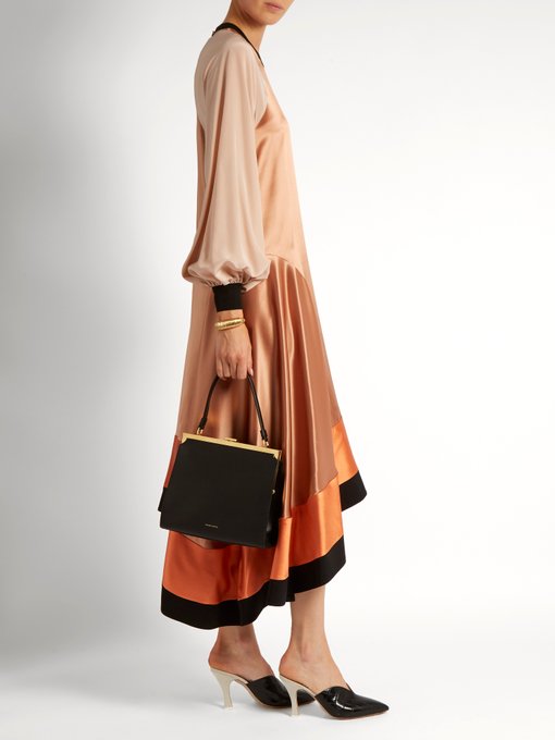 Elegant leather top-handle bag | Mansur Gavriel | MATCHESFASHION US