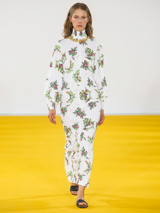 Alison floral-print crepe midi dress | Emilia Wickstead | MATCHESFASHION US