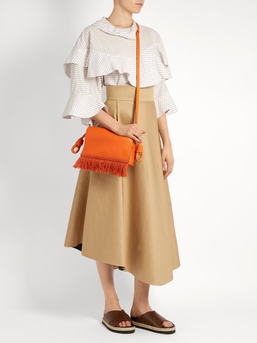 Flamenco small grained-leather cross-body bag | Loewe | MATCHESFASHION UK