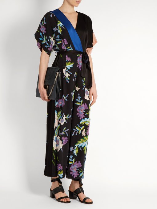 dvf floral jumpsuit