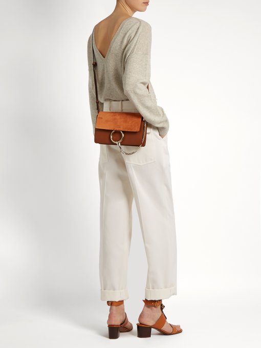 Faye small suede and leather cross-body bag | Chloé | MATCHESFASHION.COM US
