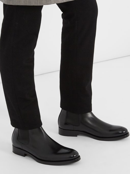 tuxedo with chelsea boots