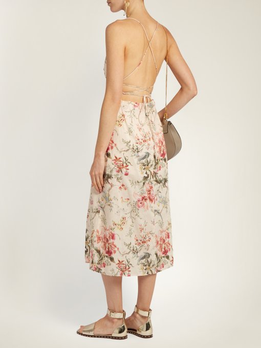 zimmermann open back dress