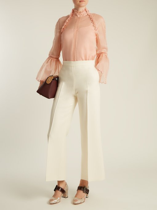 Scallop-edged cotton-mousseline blouse | Fendi | MATCHESFASHION UK