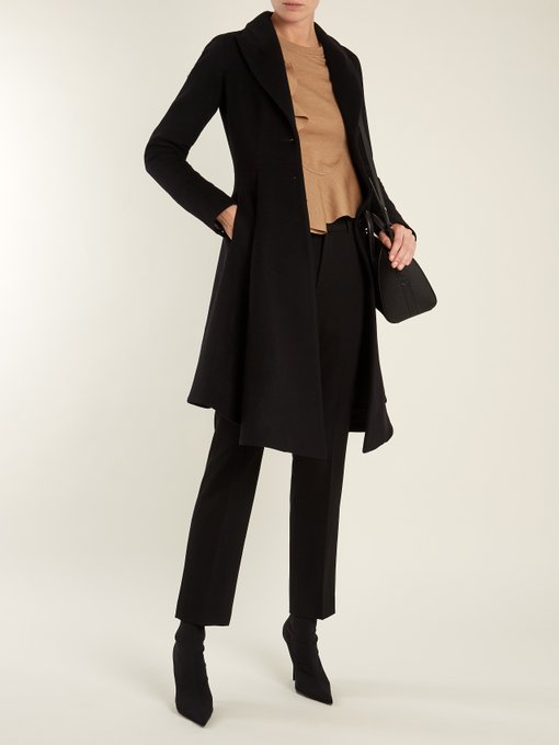 Single-breasted peak-lapel wool-blend coat | Givenchy | MATCHESFASHION UK