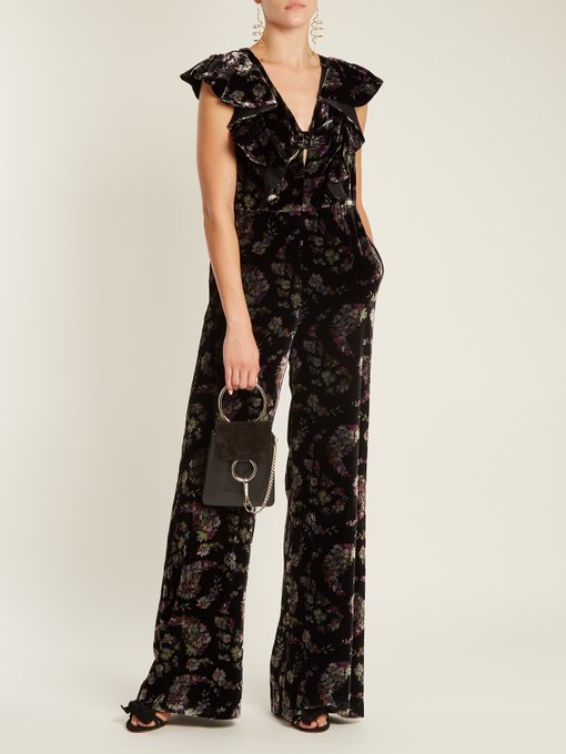 rebecca taylor velvet jumpsuit