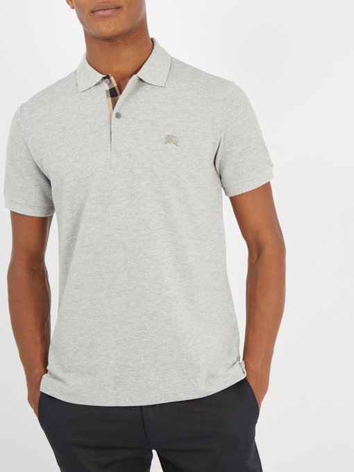 burberry polo grey