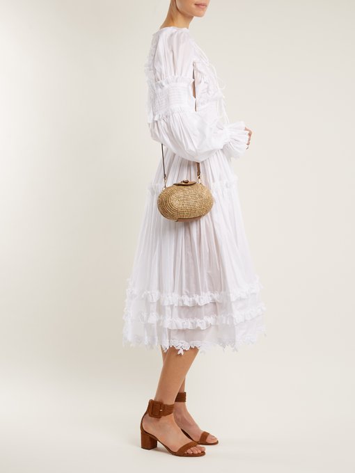Balloon-sleeved cotton-blend dress | Dolce & Gabbana | MATCHESFASHION UK