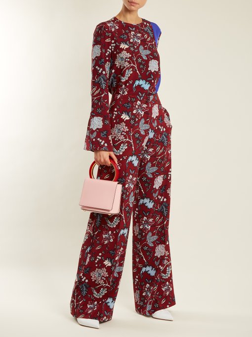 Canton floral-print wide-leg trousers | Diane Von Furstenberg ...